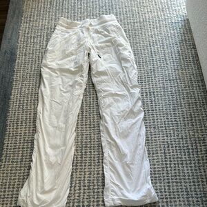 Lululemon White dance, studio pants